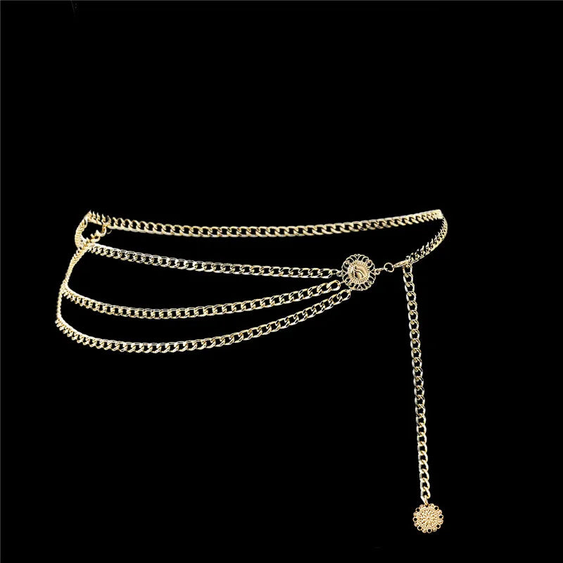 Multilayer Bikini Waist Belt – Beach Body Chain