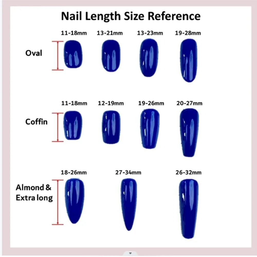 Press On Nails Handmade Pink Ombre 3D Rose Gold