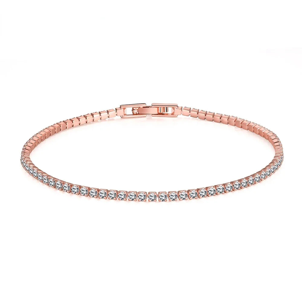 Sterling 925 Silver Tennis Bracelet 2mm