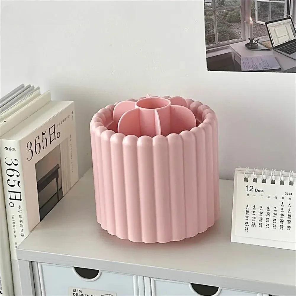 Makeup Brush Storage Cartridge Dust-proof Eye Shadow Foundation Make-up Lipstick Pen Cartridge Dresser Sorting Box Desktop Shelf