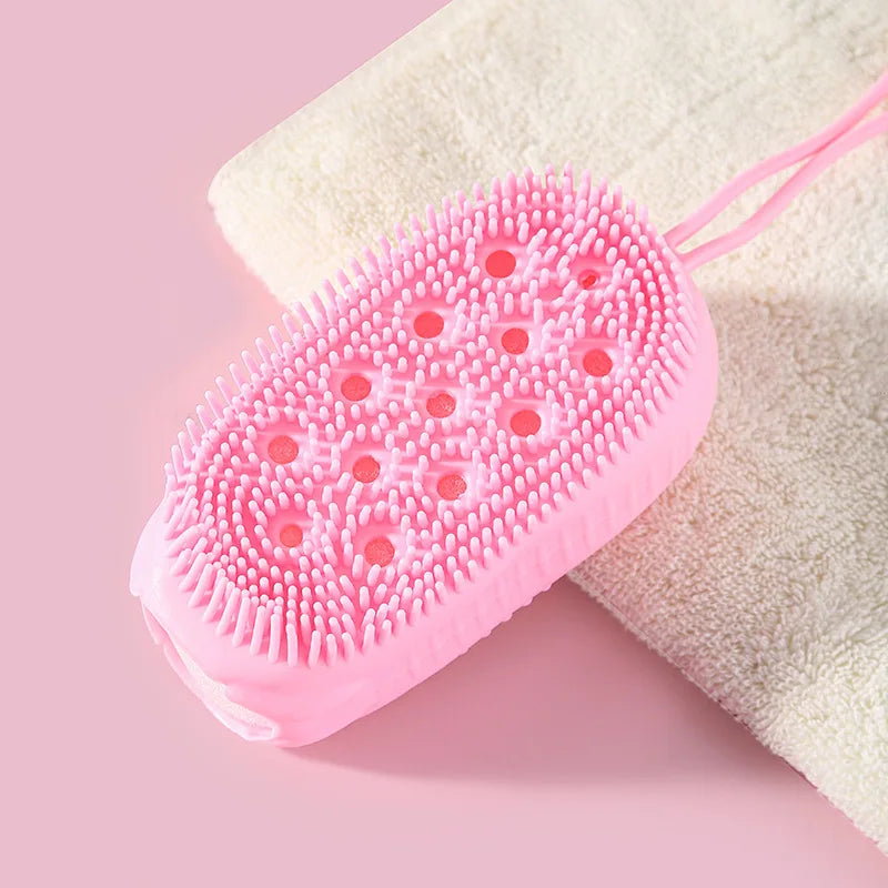 Silicone Bubble Brush Double-Sided Exfoliating Soft Bath
