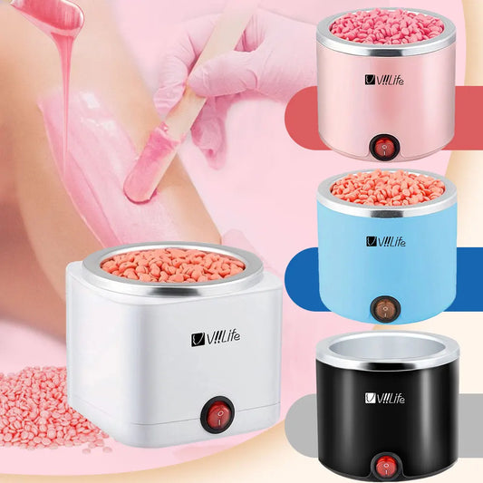 200ml Mini Waxing Machine and Paraffin Warmer in Pink Black White and Blue