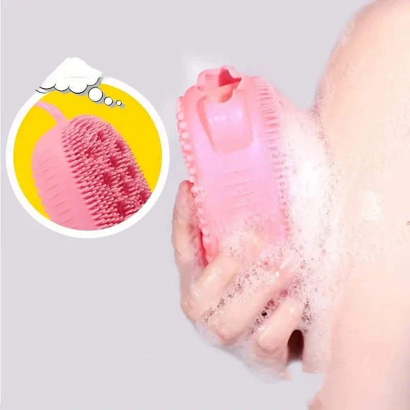 Silicone Bubble Brush – Double-Sided Exfoliating Bath Brush for Softer, Smoother Skin