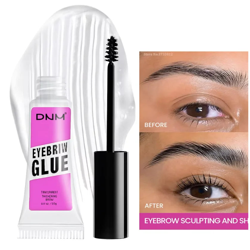 Transparent Eyebrow Styling Gel waterproof 3D brow setting gel in 5 shades