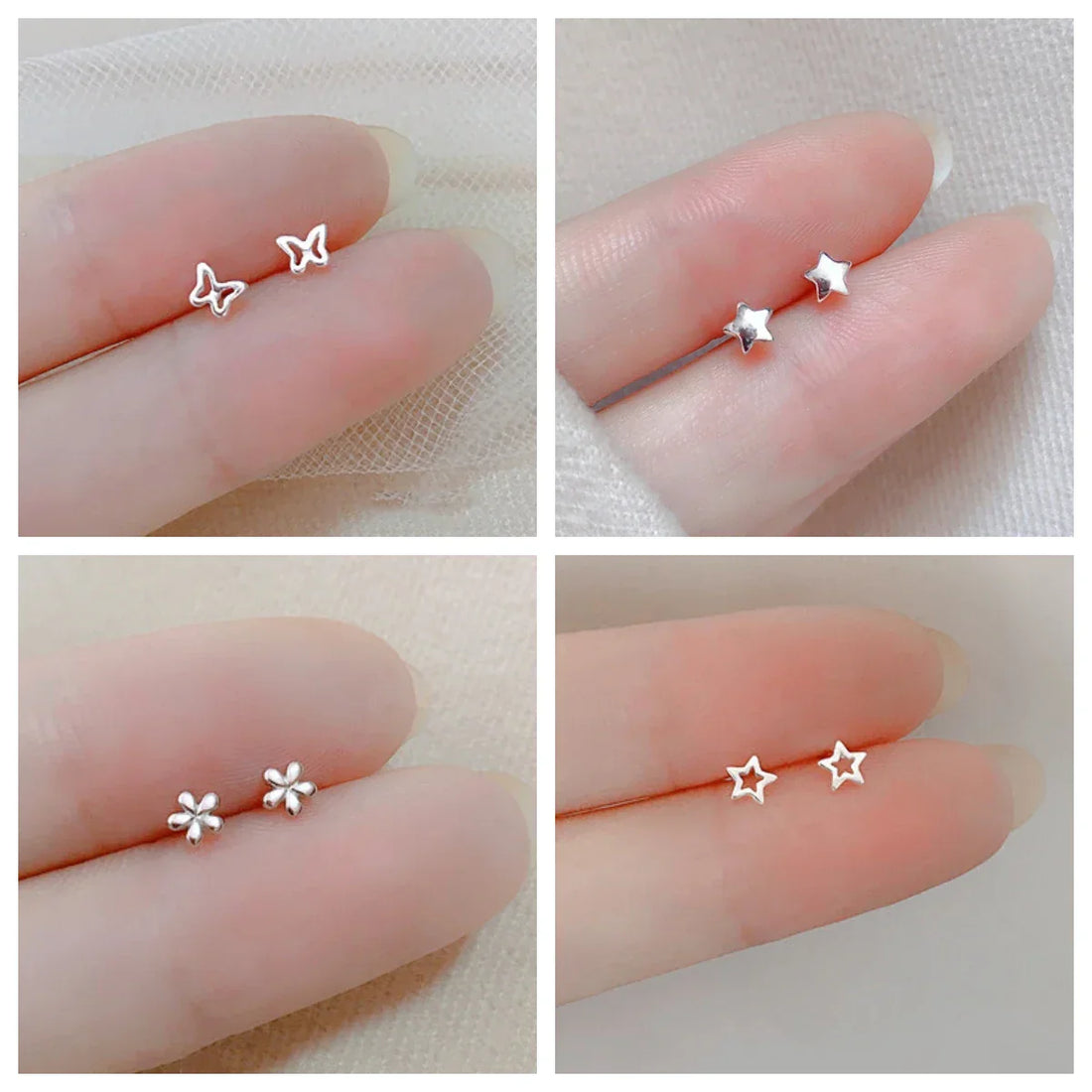 Heart Stud Earrings for Women Hypoallergenic in multiple styles