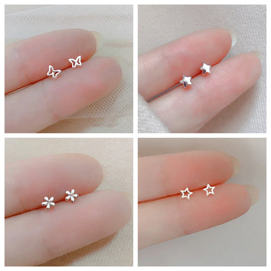 Heart Stud Earrings for Women Hypoallergenic in multiple styles