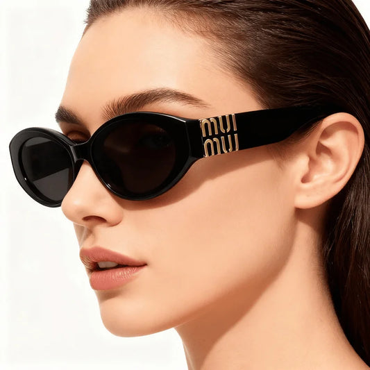 Oval Minimalist Fashion Brand Sunglasses in 6 colour options