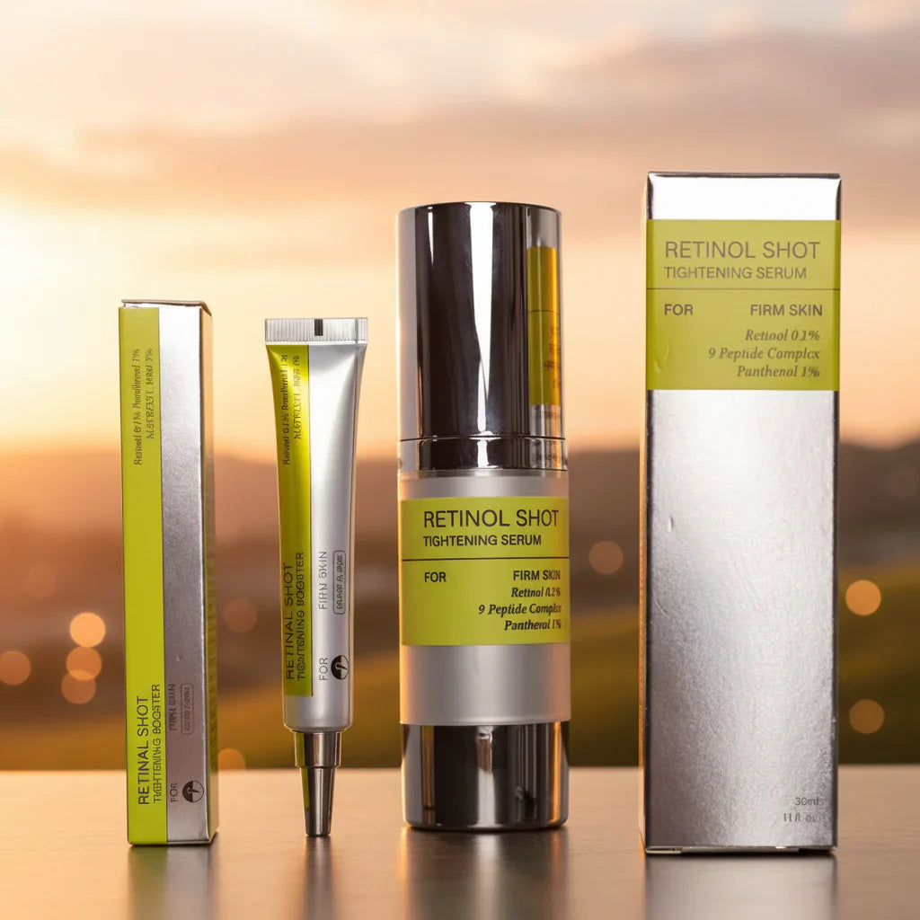 Korean Vita A Retinol Shot Tightening Booster Serum and Eye Cream K-beauty skincare