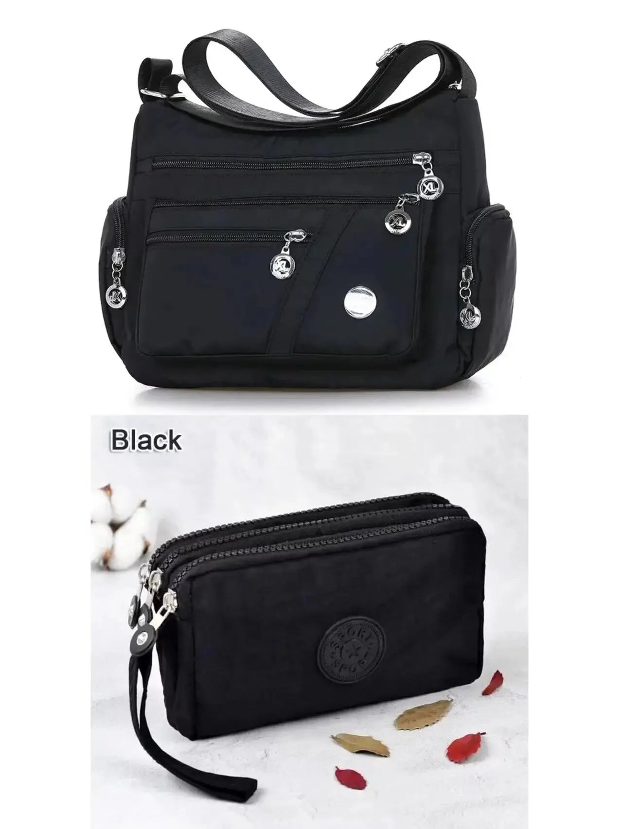 Women Nylon Waterproof Bag Messenger Bags For Lady Crossbody Large Capacity