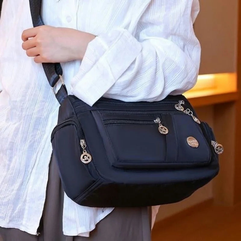Women Nylon Waterproof Bag Messenger Bags For Lady Crossbody Large Capacity