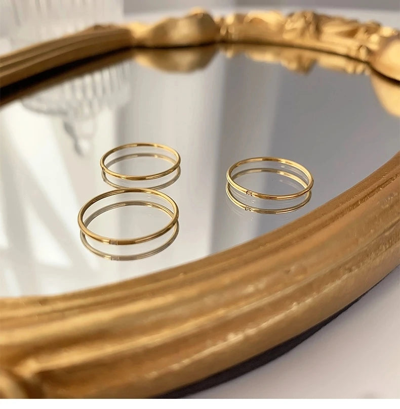 Tarnish Free New Minimalist Ring