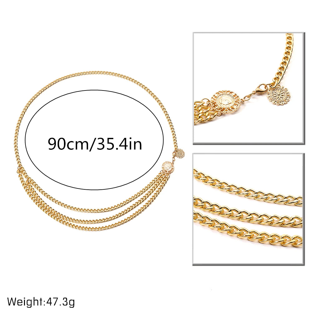 Multilayer Bikini Waist Belt – Beach Body Chain