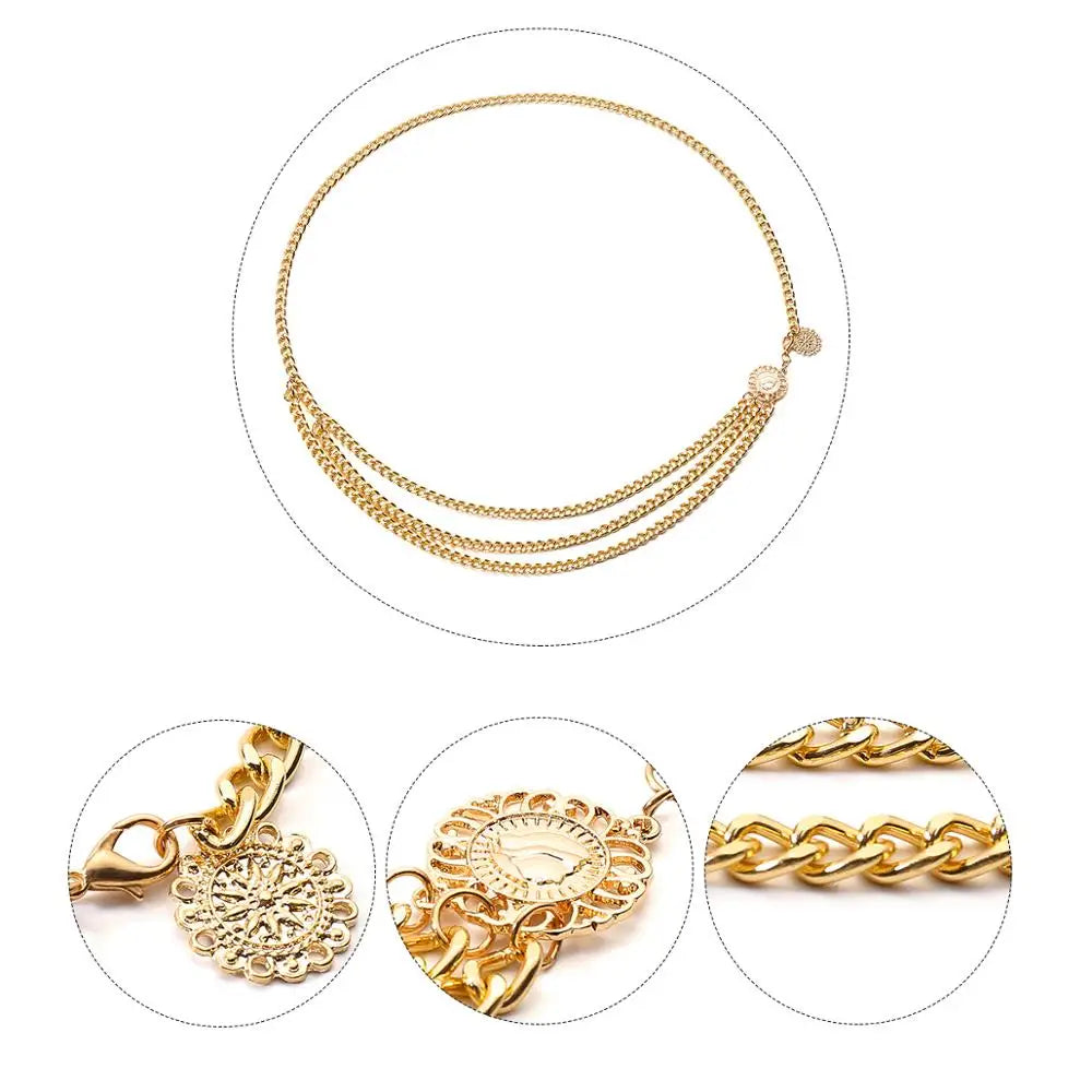 Multilayer Bikini Waist Belt – Beach Body Chain