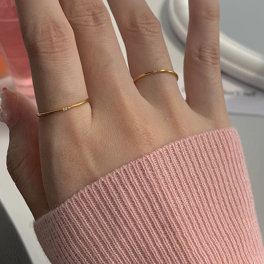 Tarnish Free New Minimalist Ring