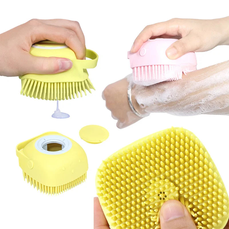 Silicone Shampoo Bath Brush Massage