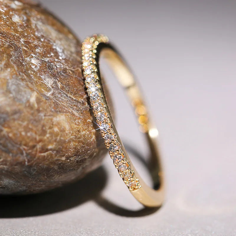 Huitan New Minimalist Thin Rings