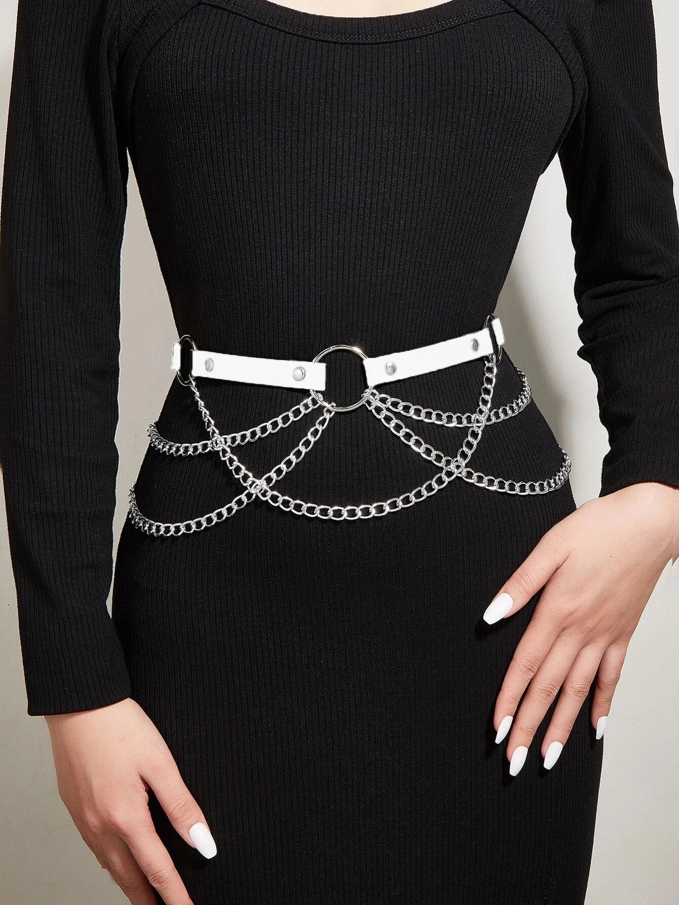 Women's Leather Harness Belt – Sexy Bodycon