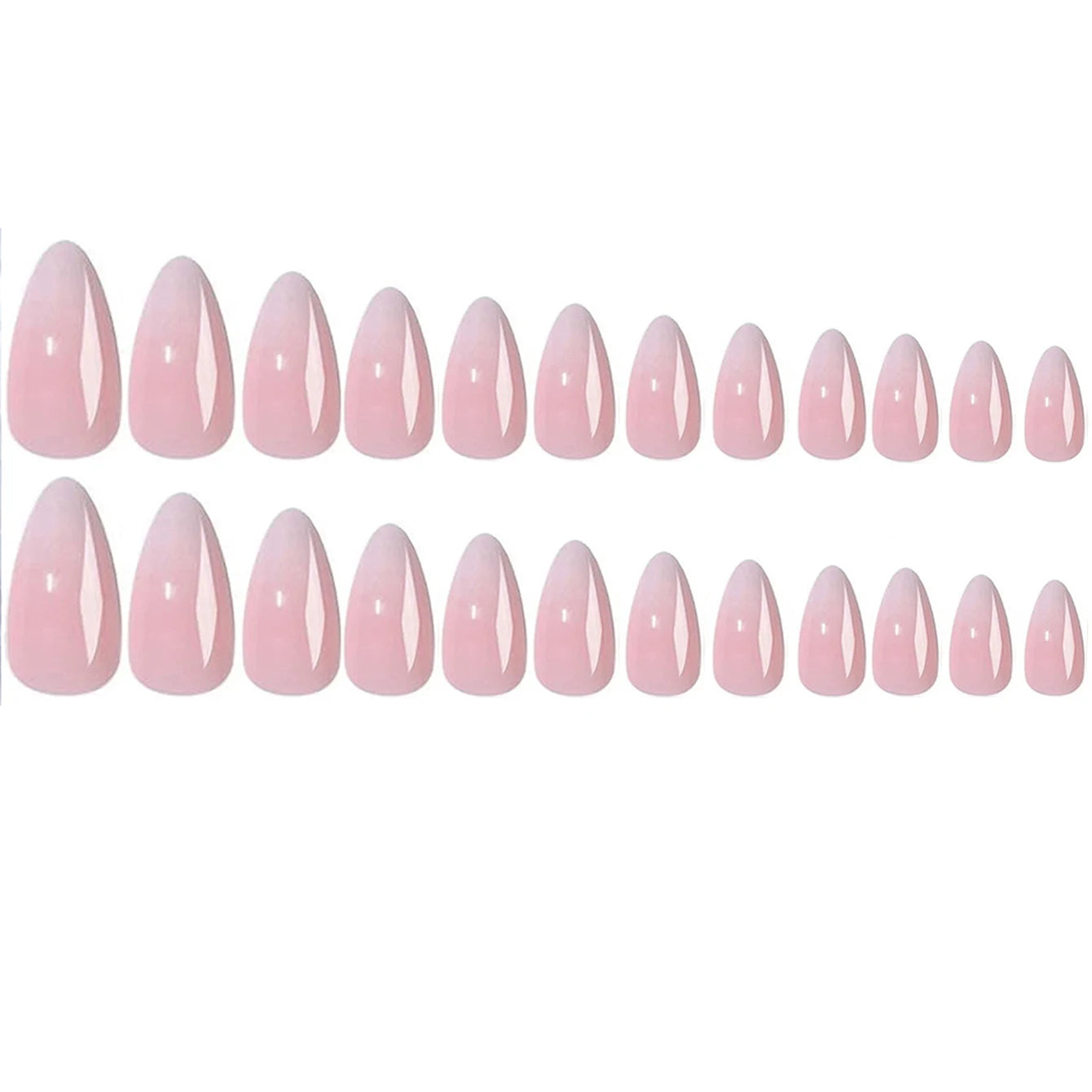 Short Press on Nails, BettyCora Square 24 Pcs