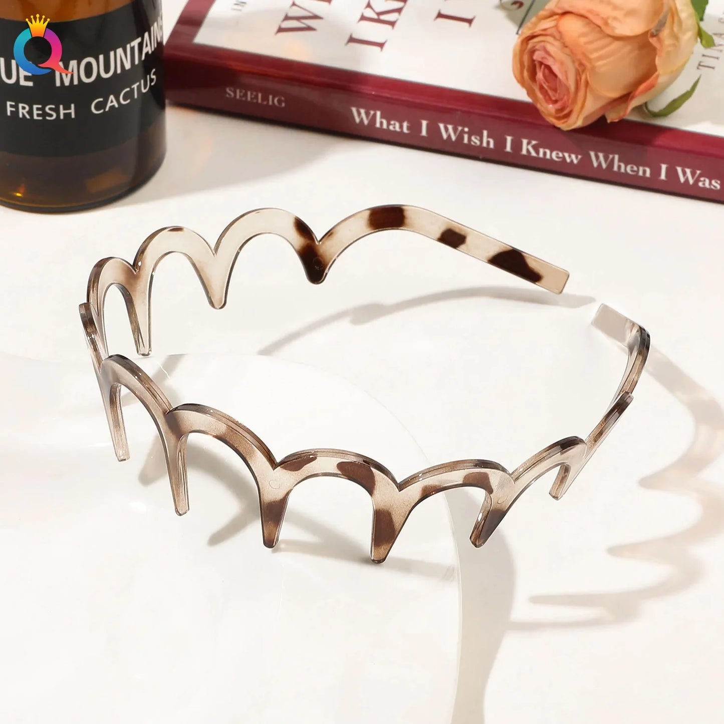 Wave Headbands for Women Fashion Acetate Toothed
