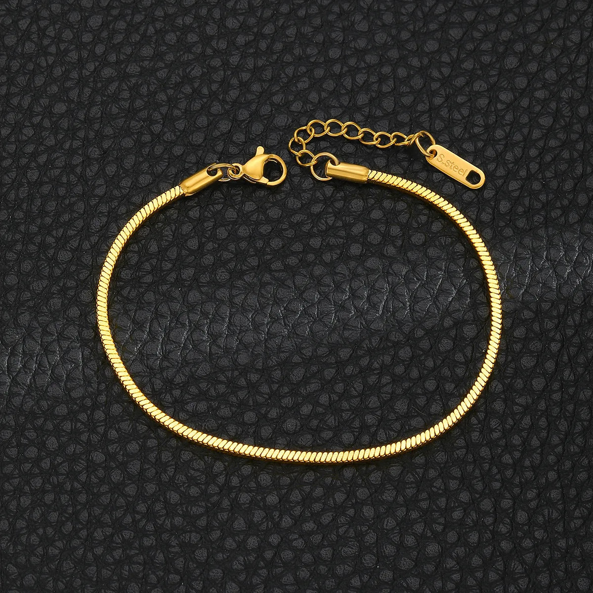Silver Color Stainless Steel Square Snake Bone Chain