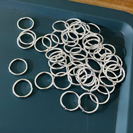 10-50Pcs 10-16mm Hair Rings Metal African Braid Dreadlocks Bead Hair