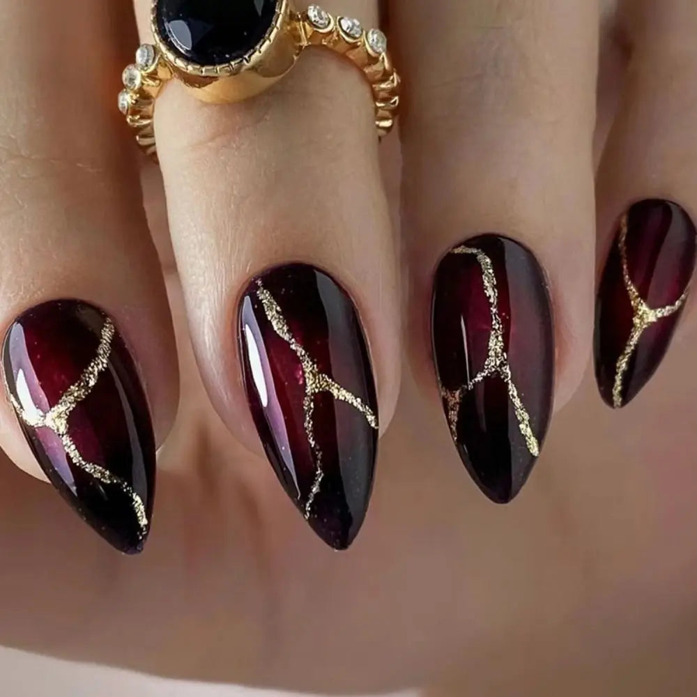Simple French Wearable False Nails