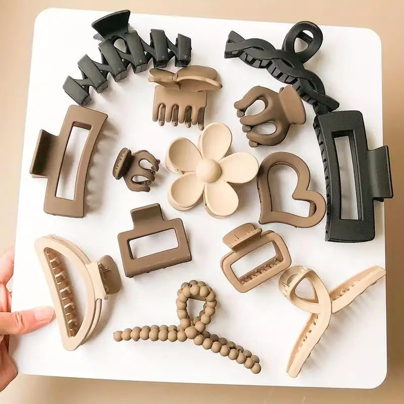 Set of 10 Hair Claw Clips – Versatile for Daily, Party, Beach, Beautiful Gift Friends