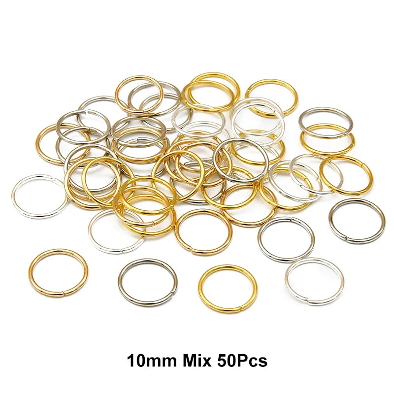 10-50Pcs 10-16mm Hair Rings Metal African Braid Dreadlocks Bead Hair