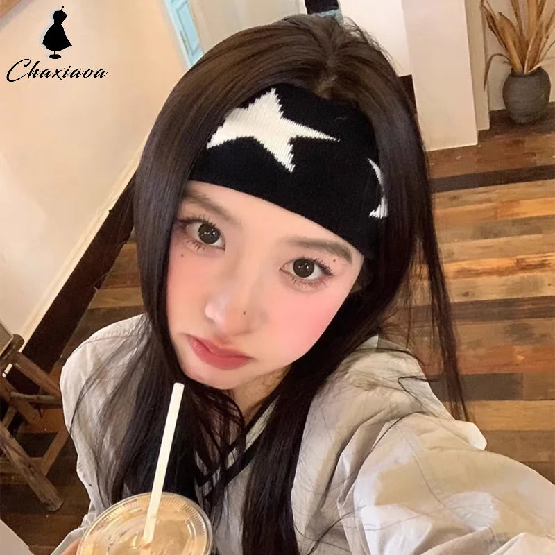 Star Embroidery Sports Headband for Running, Cycling, Yoga