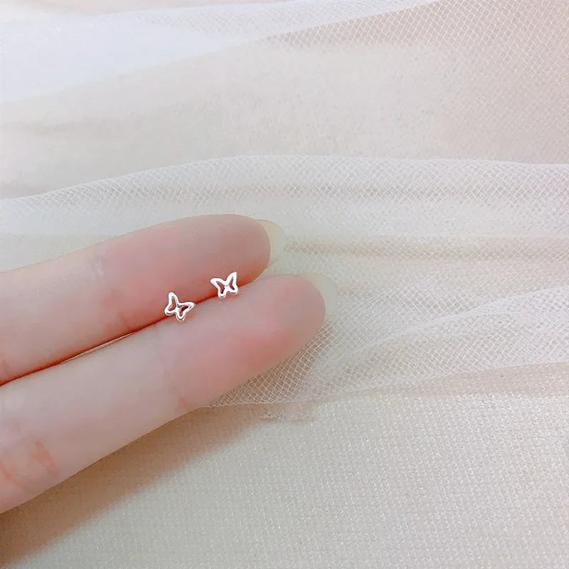 Heart Stud Earrings for Women Hypoallergenic