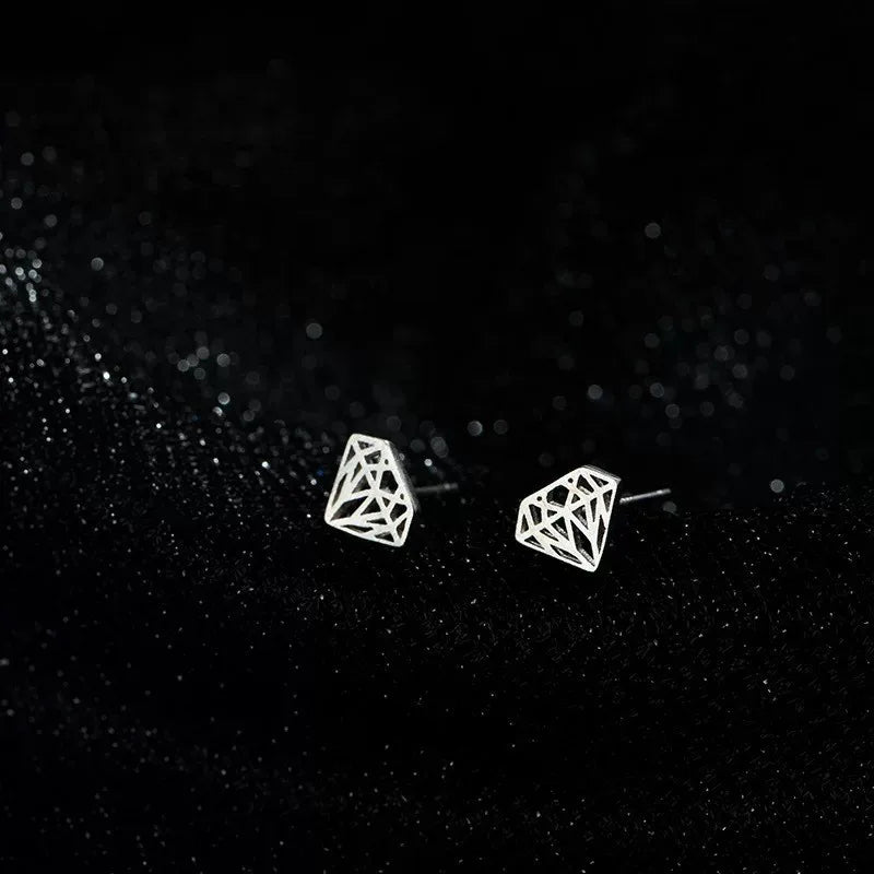 Heart Stud Earrings for Women Hypoallergenic