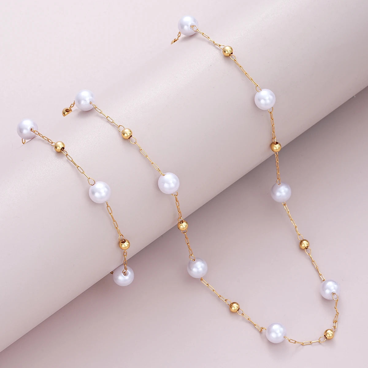 Bohemian Gold Necklace & Bracelet Set – 2 Pcs