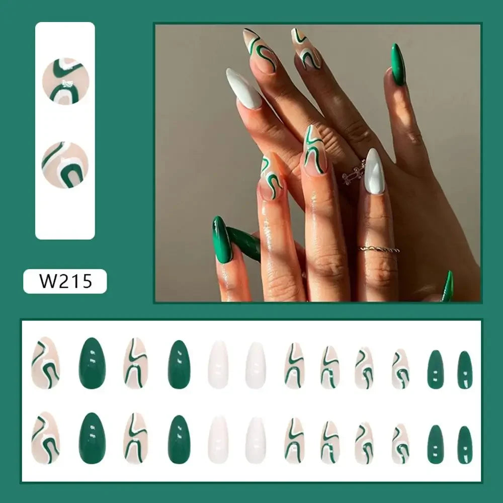 Simple French Wearable False Nails