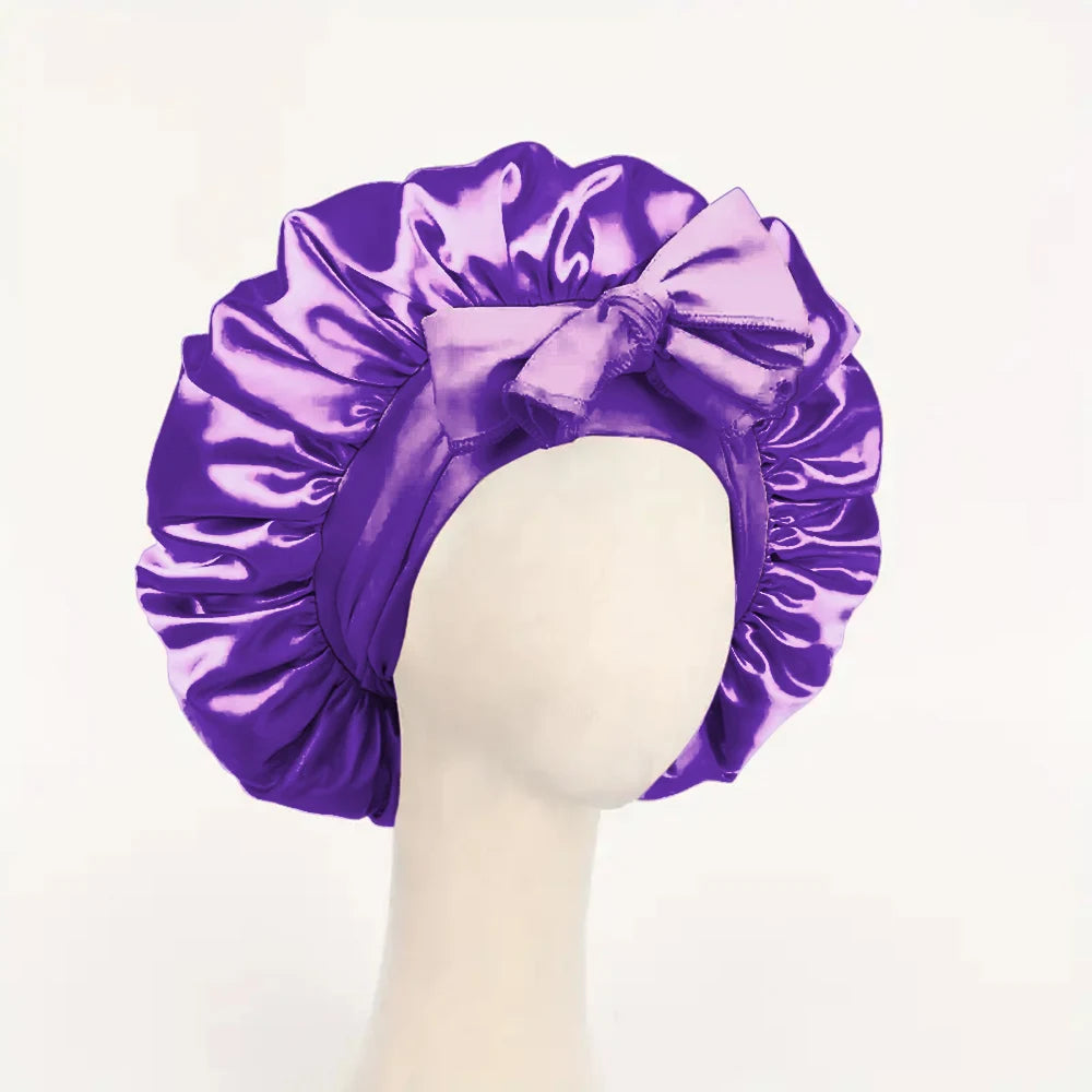 Satin Bonnet Silk Bonnet Adjustable Bonne For Sleeping