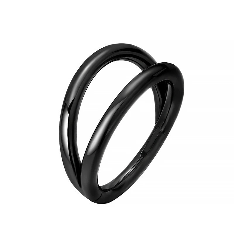 Nose Rings Hoops Double Septum Rings