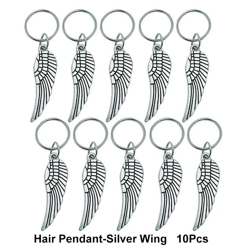 10-50Pcs 10-16mm Hair Rings Metal African Braid Dreadlocks Bead Hair