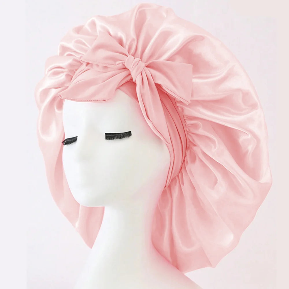 Satin Bonnet Silk Bonnet Adjustable Bonne For Sleeping