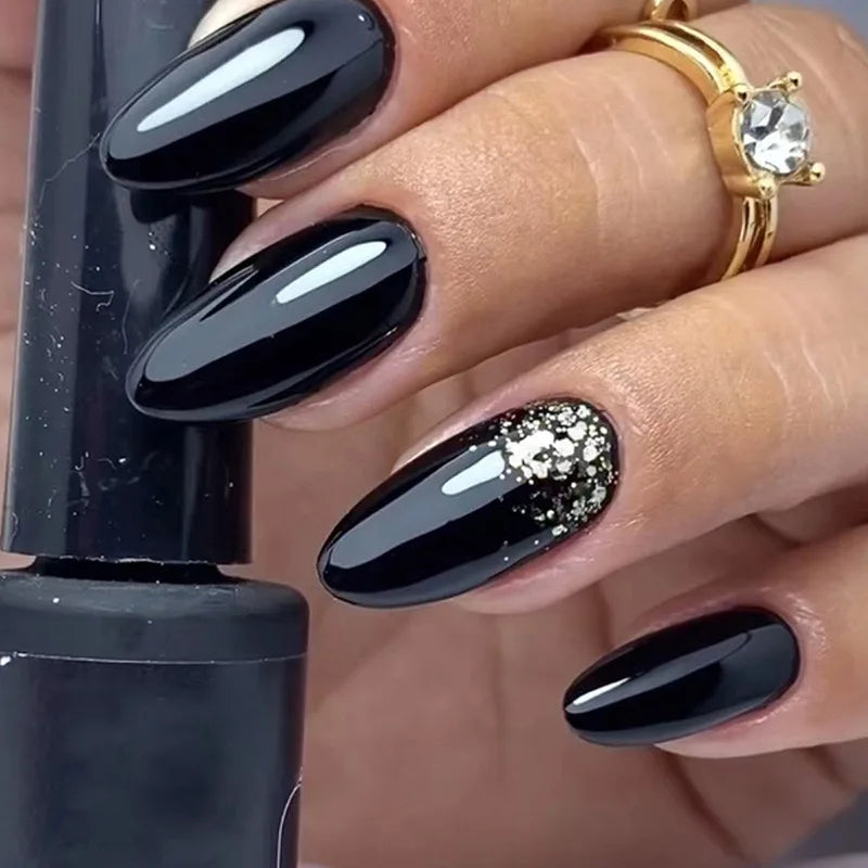 24Pcs Leopard Print Fake Nails Press