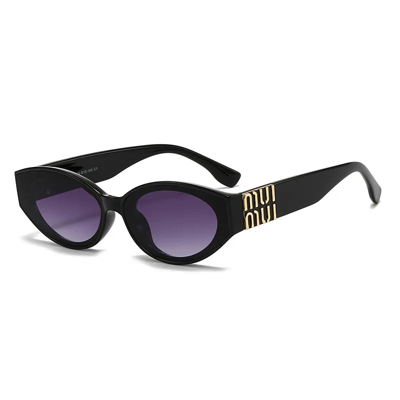 Minimalist Oval Sunglasses – Women's Fashion