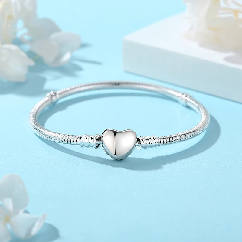 Original 925 Sterling Silver Bracelets Bangles Love