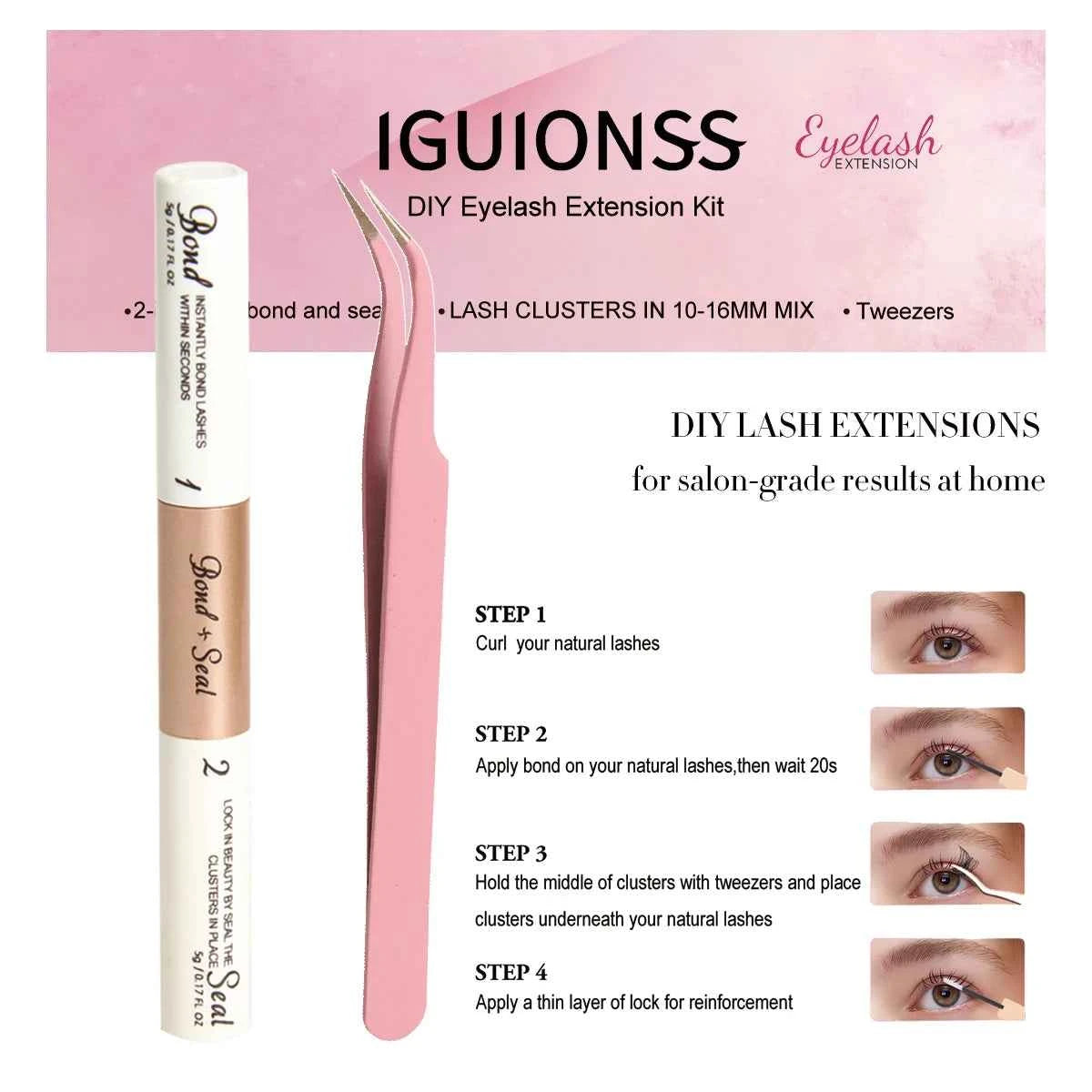 Lash Extension Kit 100pcs Lash Clusters