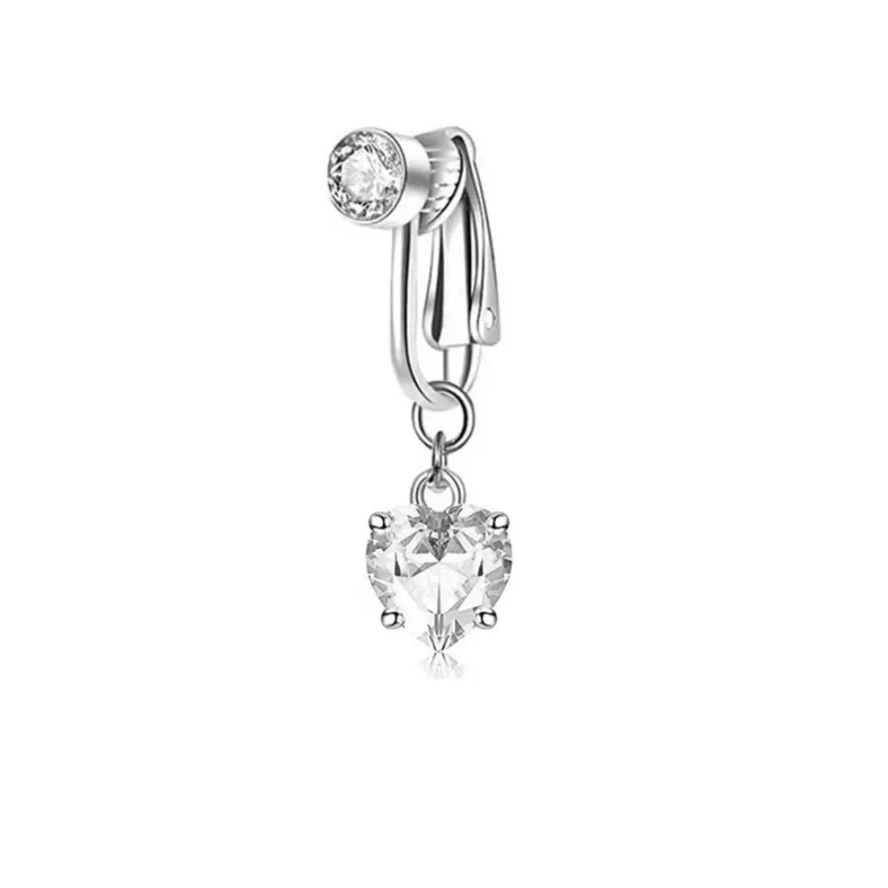 Clip on Belly Button Ring Butterfly
