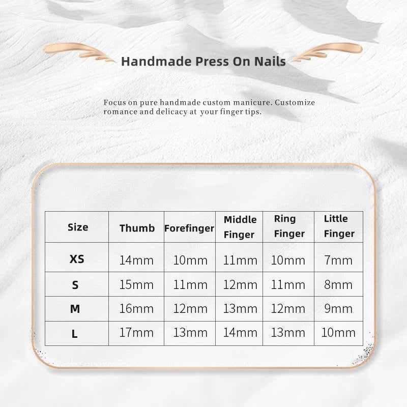 10PCS Black Handmade Press on Nails Rock-Chic Manicure Luxury Gothic Almond False Nails Artificial Resuable Elegance Press ons