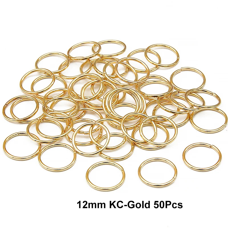 10-50Pcs 10-16mm Hair Rings Metal African Braid Dreadlocks Bead Hair