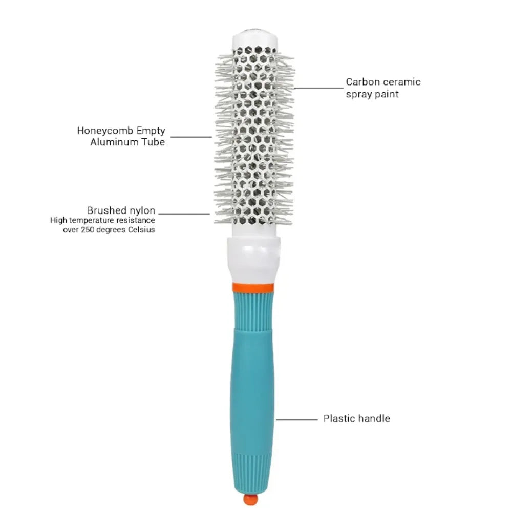 Professional Salon Hair Styling Brush Round Barrel Curly Hair Comb