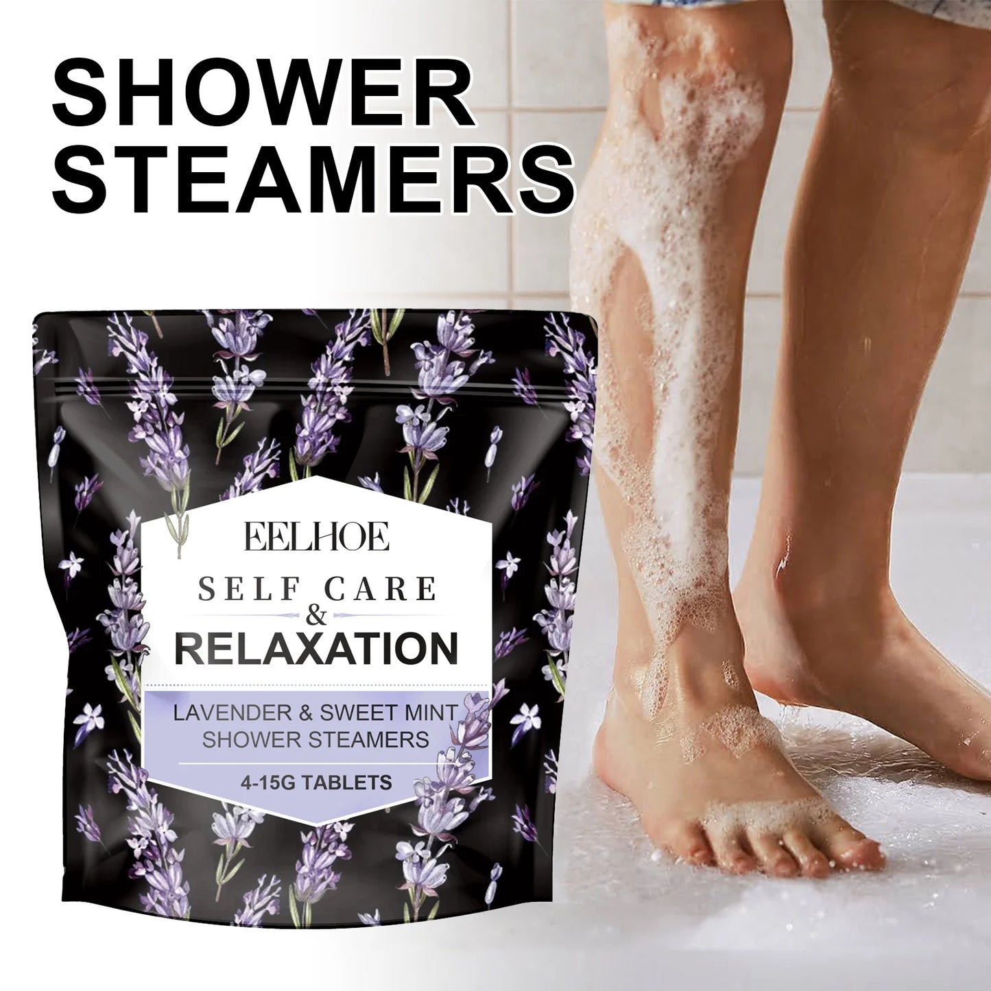 Shower Steamers Set Shower Steamers Aromatherapy Spa Kit Household Self Care Relaxation Lavender Shower Bath Bombs Moisturizing