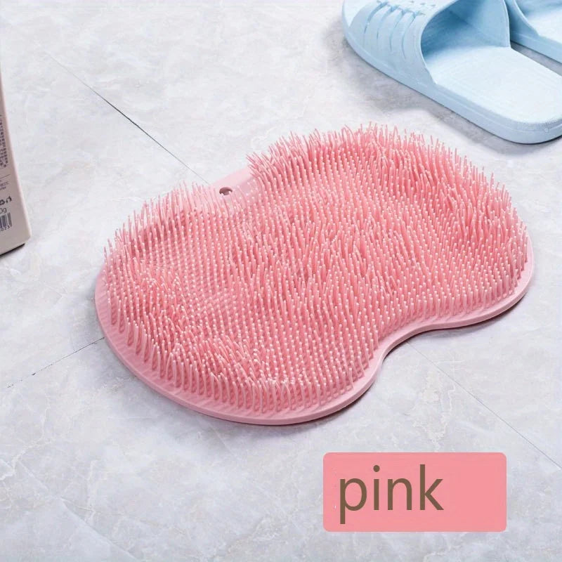 Exfoliating Foot Brush and Back Scrubber Anti-Slip Suction Cup - Deep Cleansing and Exfoliating