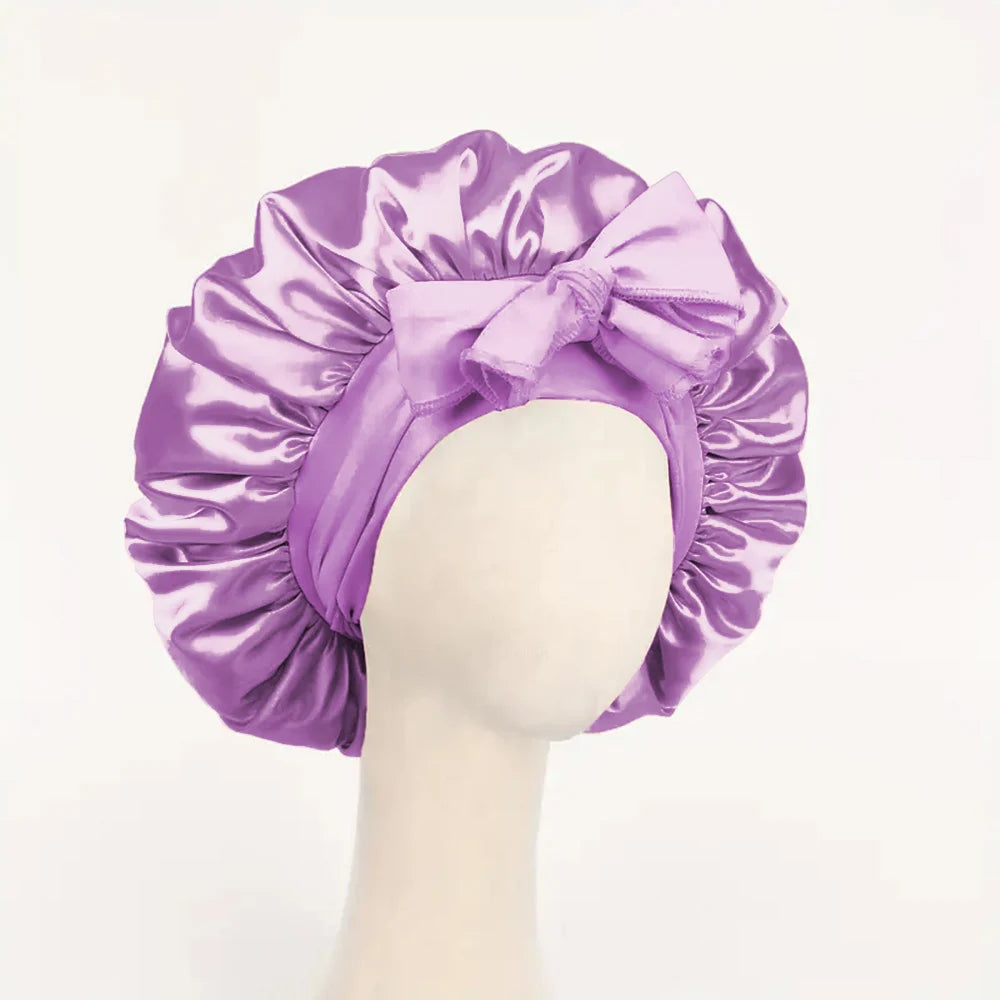 Satin Bonnet Silk Bonnet Adjustable Bonne For Sleeping