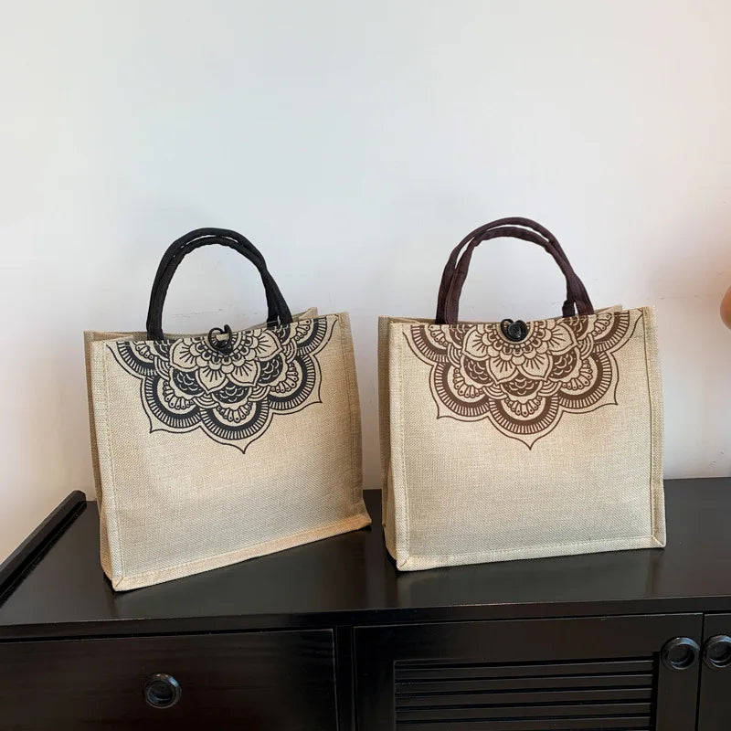 Canvas Handbags For Women Fashion Tote Beach Bags Reusable Shopping Bags