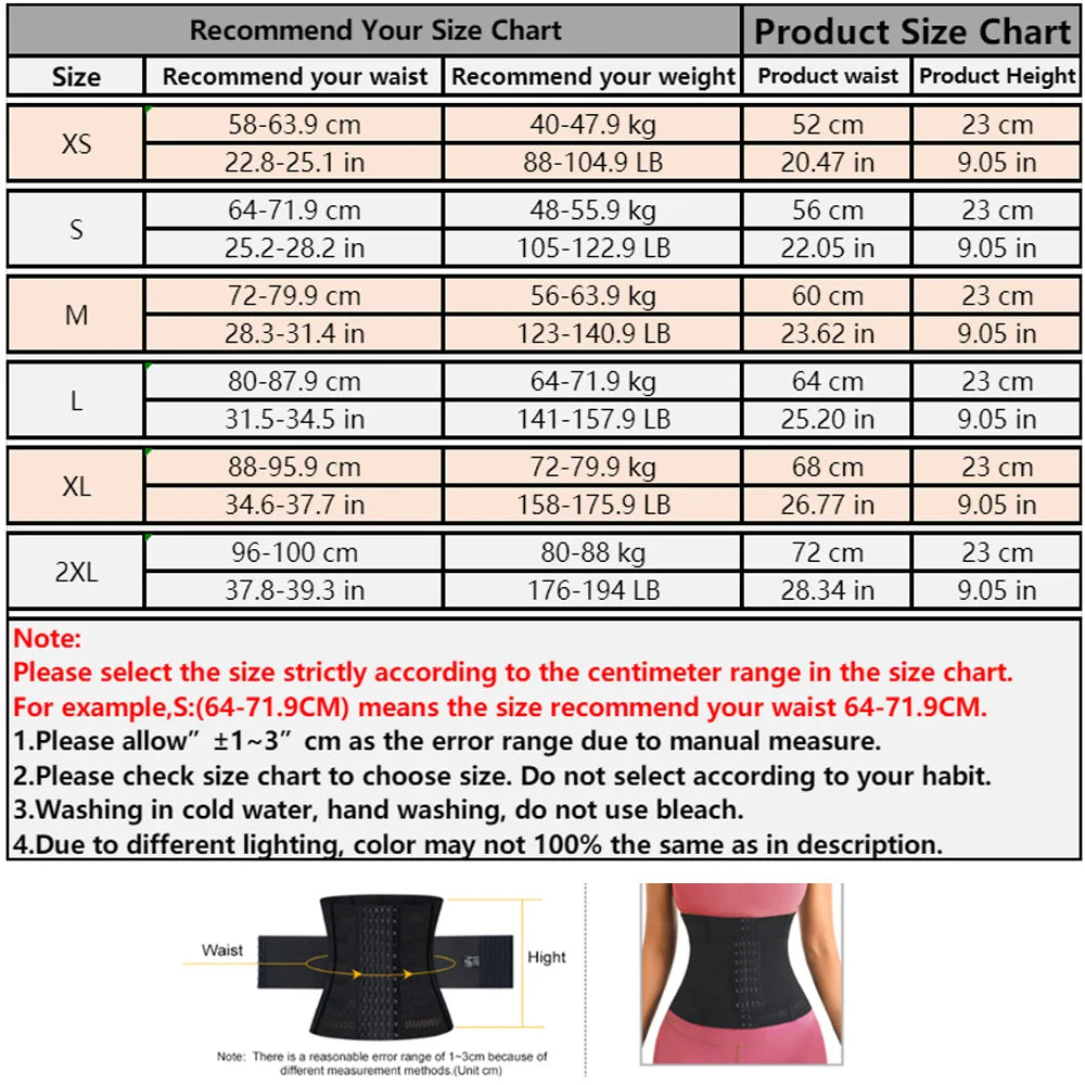 Tummy Control Body Shaper Waist Trainer Women